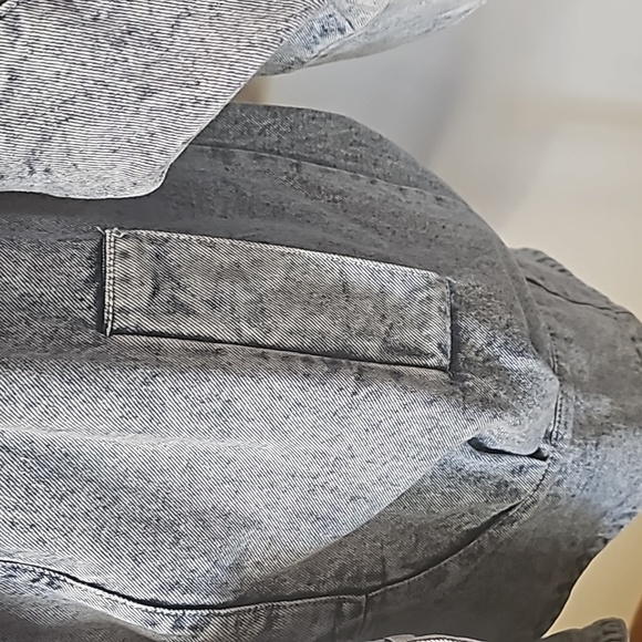 Eunina vtg 80s long jean denim jacket Southwestern artwork Native made in USA - Picture 9 of 14